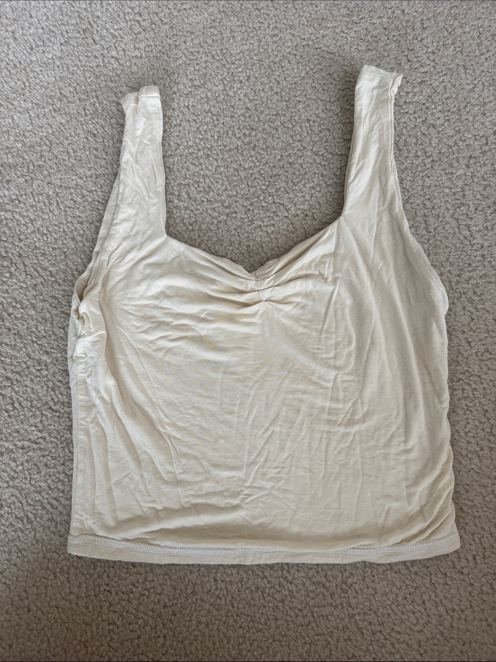 Women’s Cream Scoop Neck Tank Top